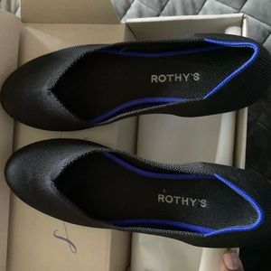 Rothy’s black flats.